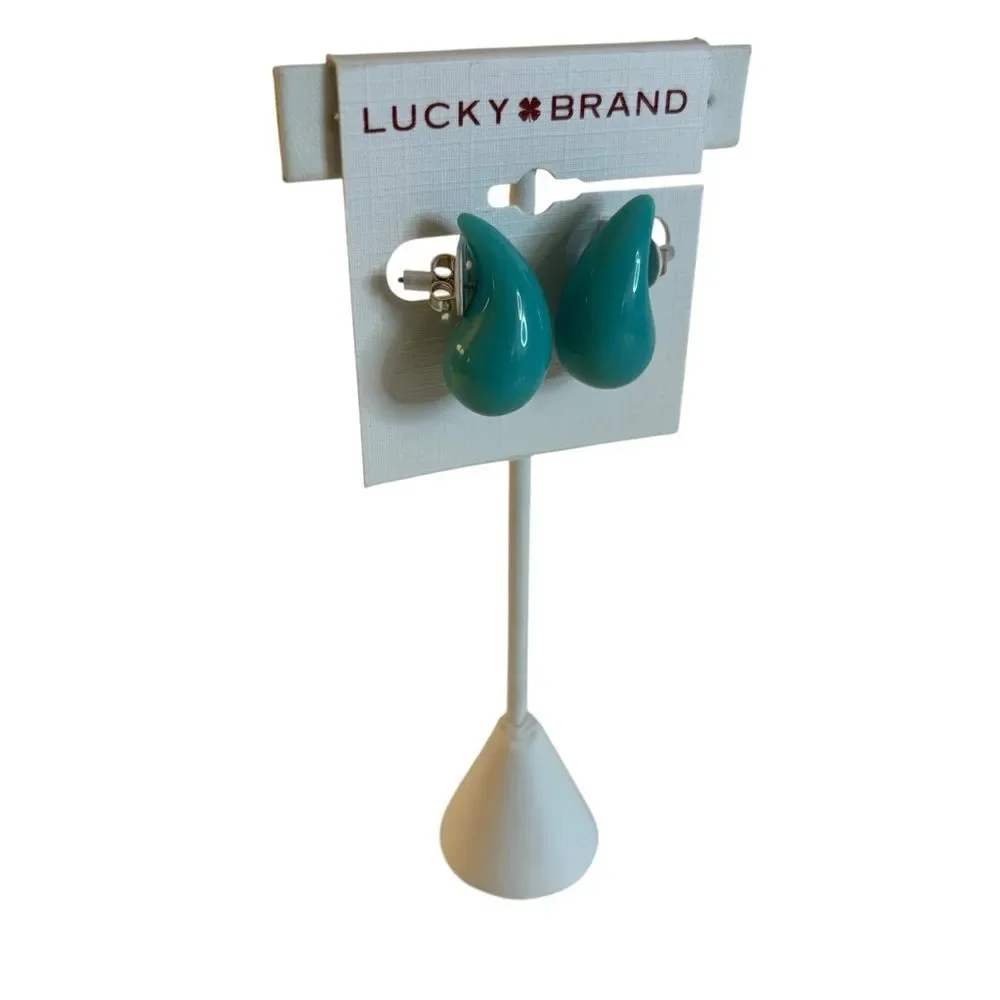 Sleek & Stylish Turquoise Teardrop Earrings